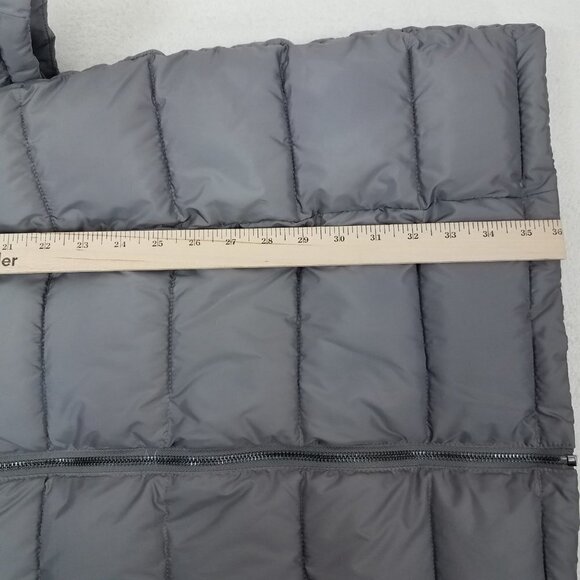 NEW Calvin Klein Size M Long Hooded Quilted Parka Winter Coat in Gray/Black NWT - Picture 14 of 14